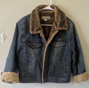 Vintage Marvin Richards Fur Lined Denim Jacket